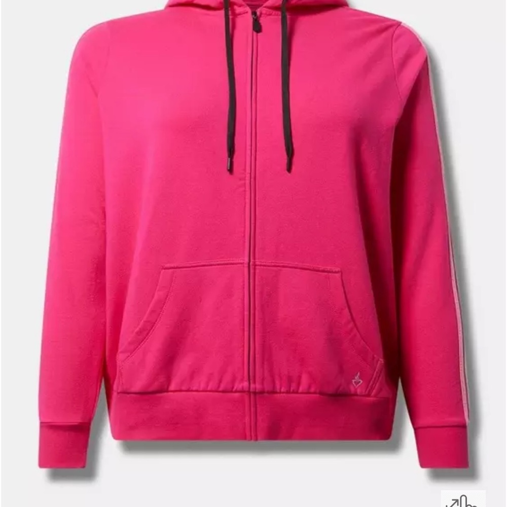 Everyday Fleece Stripe Active Zip Hoodie